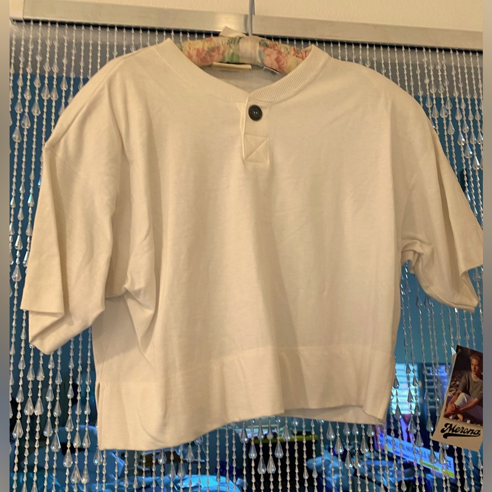MERONA CROP BLOUSE - Picture 2 of 6